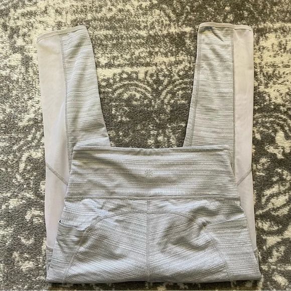 Athleta Hi Rise Chatarunga Light Grey Leggings - Picture 6 of 13